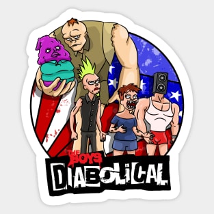 the boys diabolical Sticker